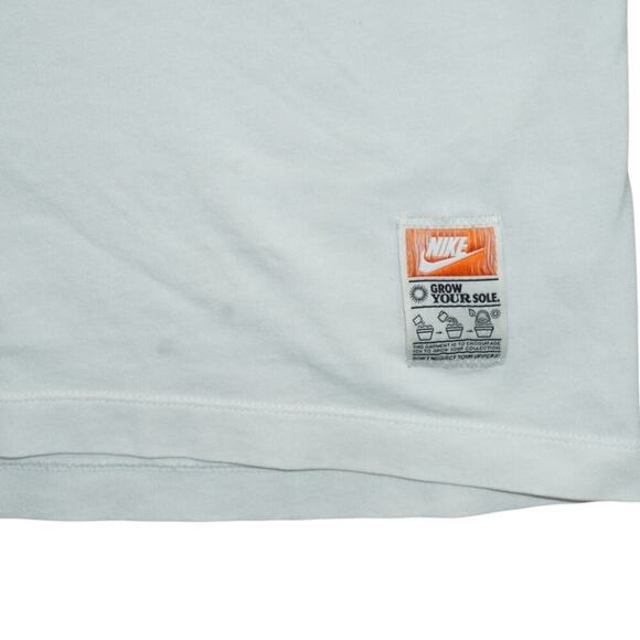 Nike “Grow Your Sole” Graphic T-Shirt Size Small White Nature Floral Air Force 1 - Picture 2 of 4